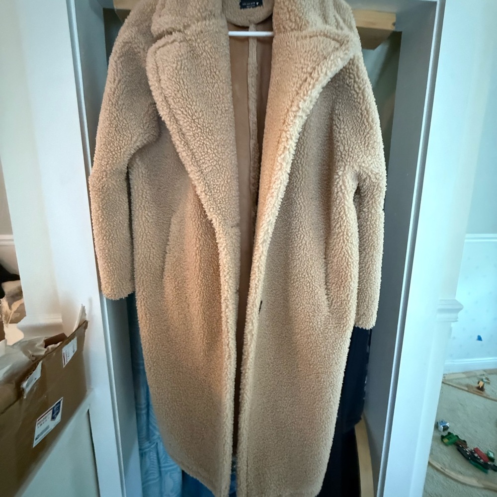 Zara Cream Teddy Jacket